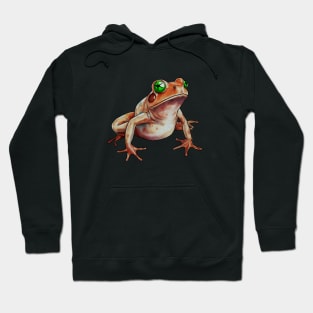 Orange Frog, Tropical Animal, Love Frogs Hoodie